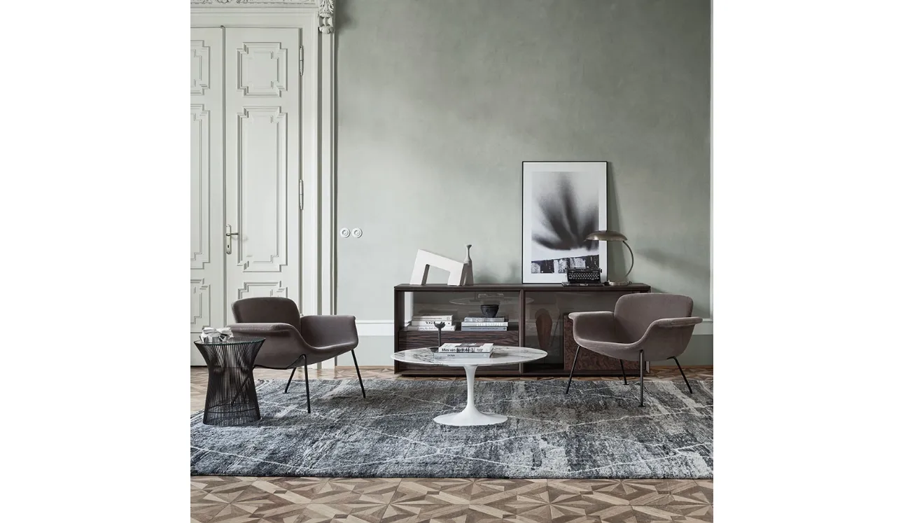 Poltroncine in tessuto Grigio KN Collection by Knoll KN04 di Knoll