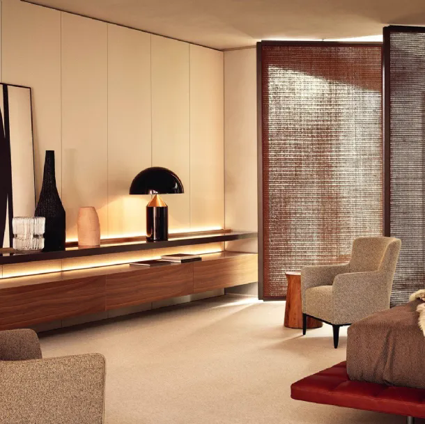 Mobile sospeso Code Noce Gold di Poliform