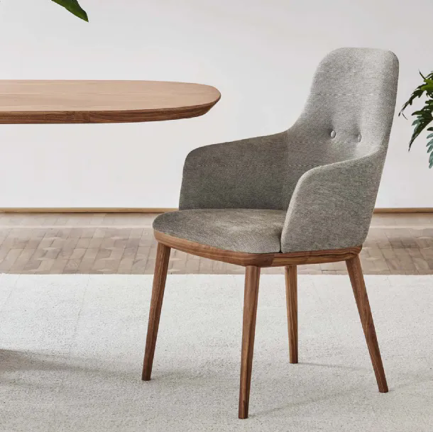 Sedia in tessuto Connie di Porada