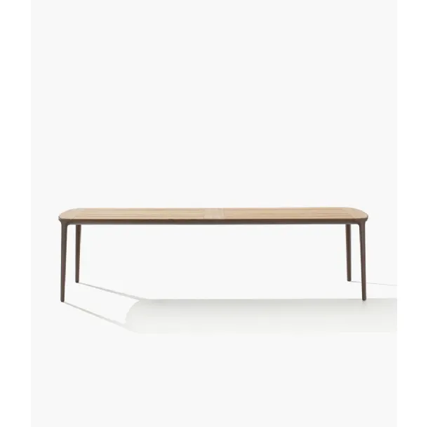 Tavolo Henry in massello diTeak di Poliform