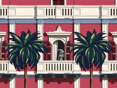 Carta da parati Boulevard di Inkiostro Bianco