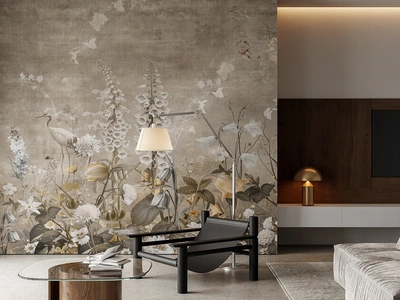 Carta da parati Bruma Inkiostro Bianco