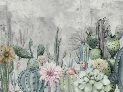 Carta da parati Cereus di Inkiostro Bianco