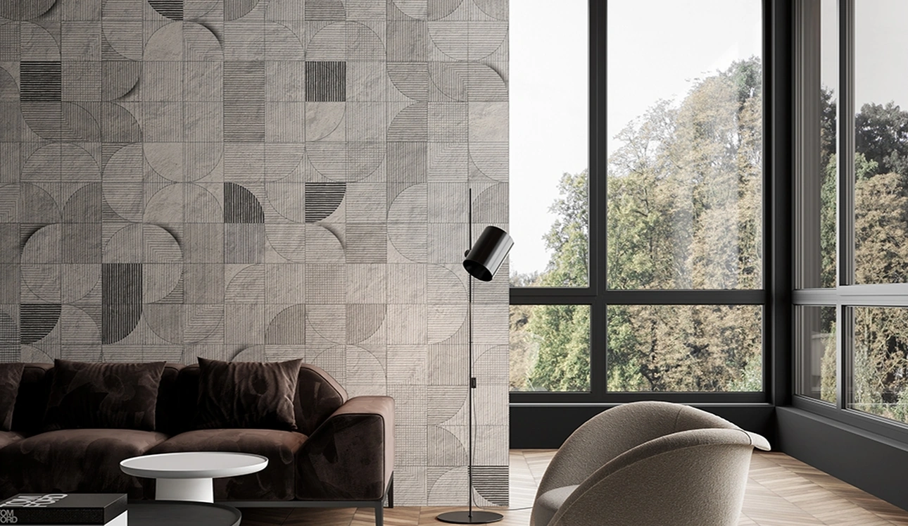 Carta da parati Mosaico lunare di Inkiostro Bianco