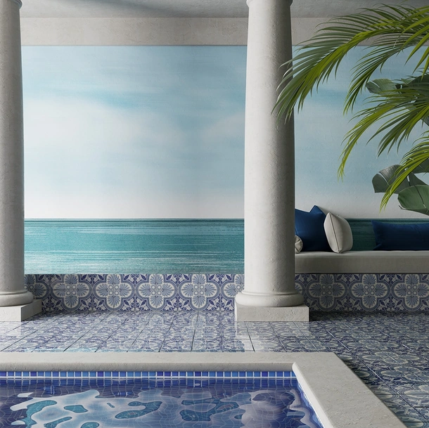 Carta da parati Oltremare di Inkiostro Bianco