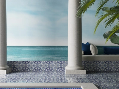 Carta da parati Oltremare di Inkiostro Bianco