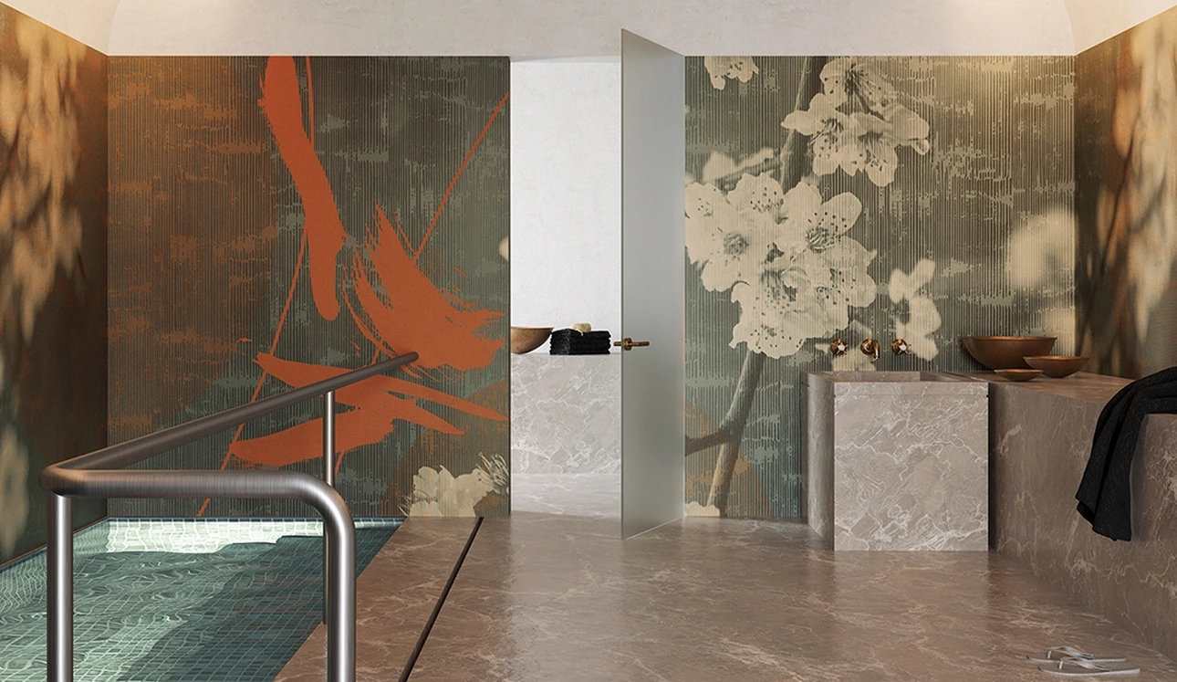 Carta da parati Yukata di Inkiostro Bianco