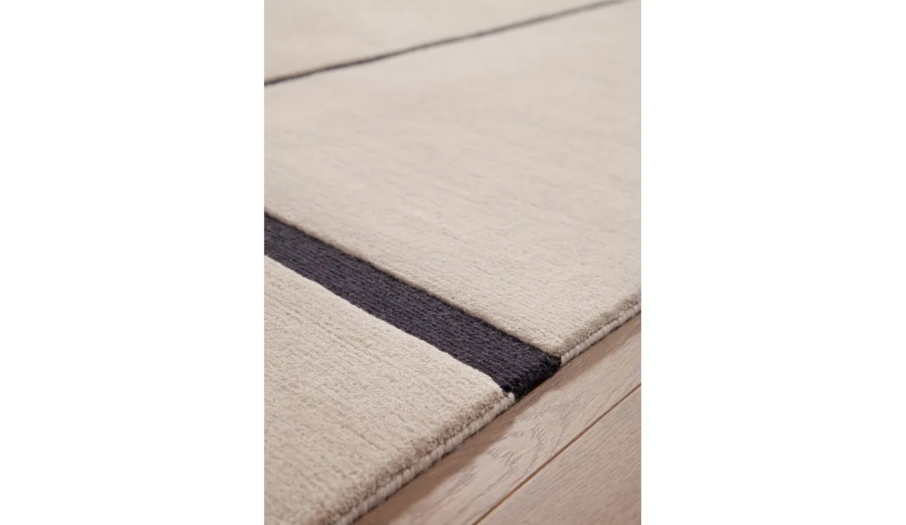 Tappeto Campiture Beige Black di Amini