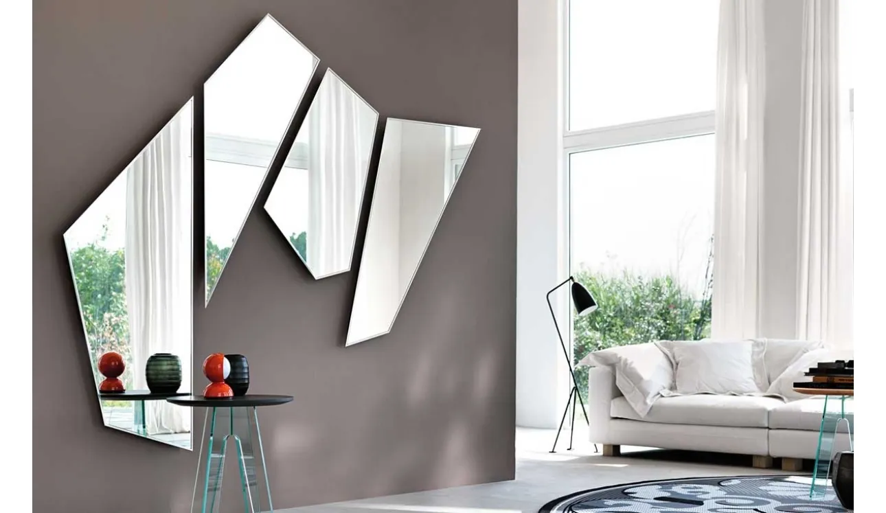 Specchio Mirage con cornice in alluminio di Fiam