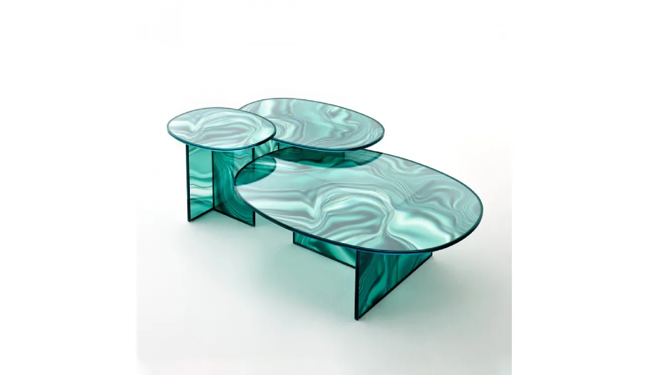 Tavolini Liquefy di Glas Italia