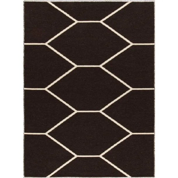 Tappeto Lune Collection Arena Chocolate Black di Amini