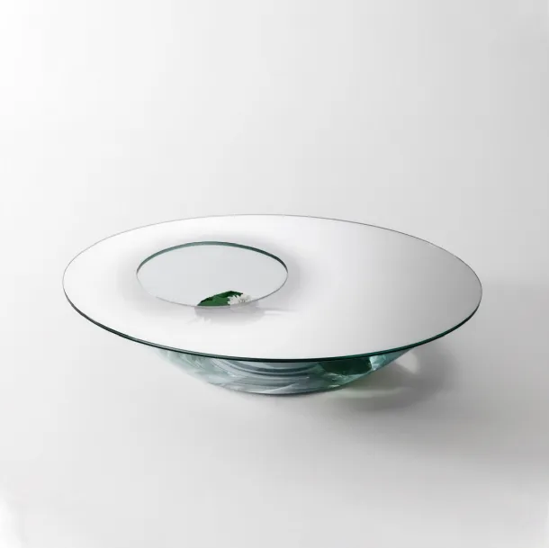 Tavolino con vasca interna Nacre di Glas Italia