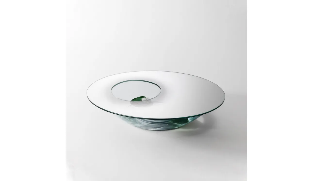 Tavolino con vasca interna Nacre di Glas Italia