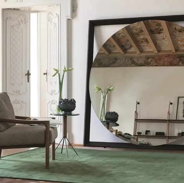 Specchiera con cornice in frassino Odino di Porada