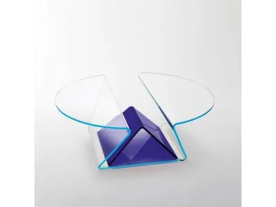 Tavolino Plissé di Glas Italia