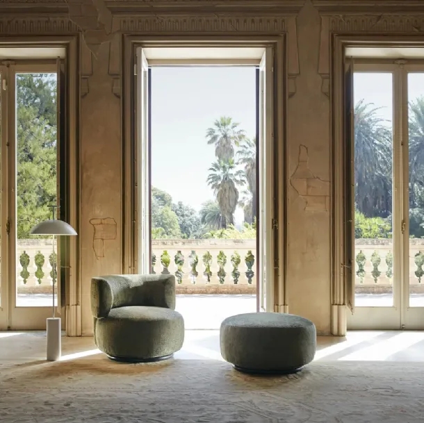 Pouf K Waiting in tessuto di Kartell