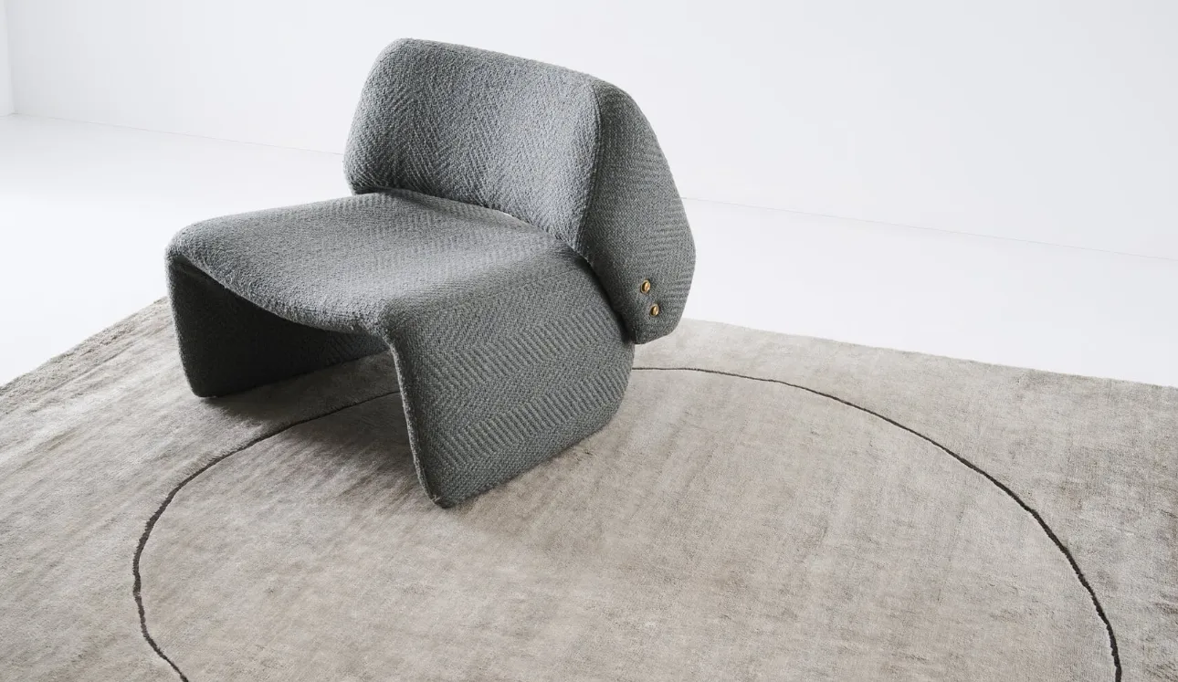 Tappeto Ritagli Vintage Platinum di Amini