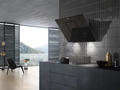 Cappa Aspirante DA6498W Pure Black a parete con comandi Touch di Miele