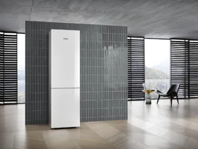 Frigo Congelatore KFN29683Dbrws a posizionamento libero XL con sportello in vetro di Miele