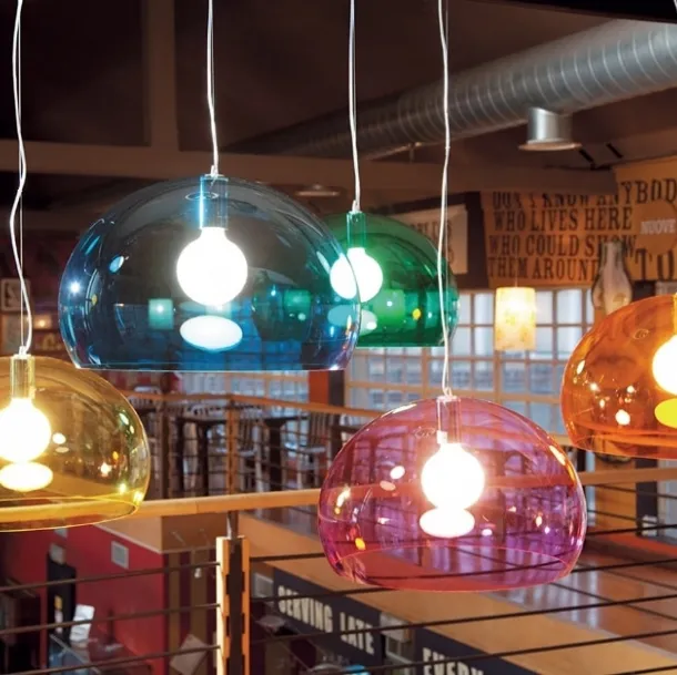 Lampada a sospensione in Pmma Big Fl/y di Kartell