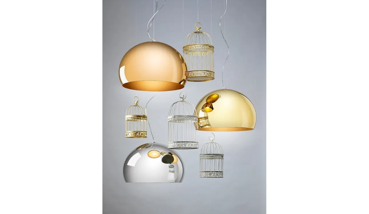 Lampada a sospensione in Pmma Small Fl/y di Kartell