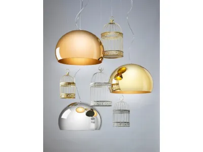 Lampada a sospensione in Pmma Small Fl/y di Kartell