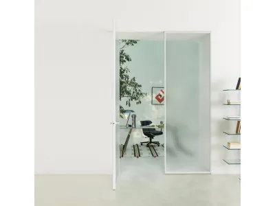 Porta per interni Aladin Double Swing Plain di Glas Italia