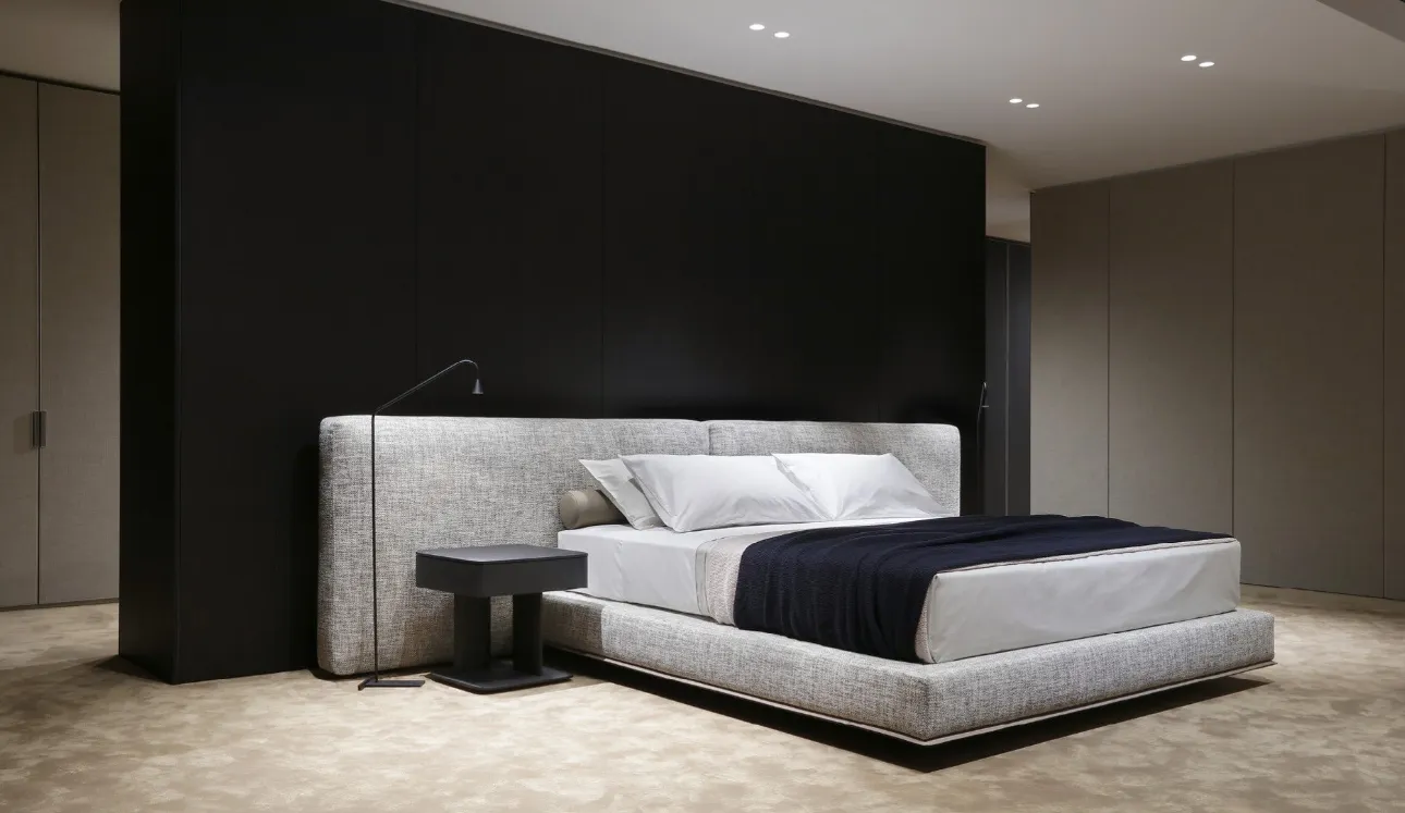 Comodino Brera in olmo nero di Poliform