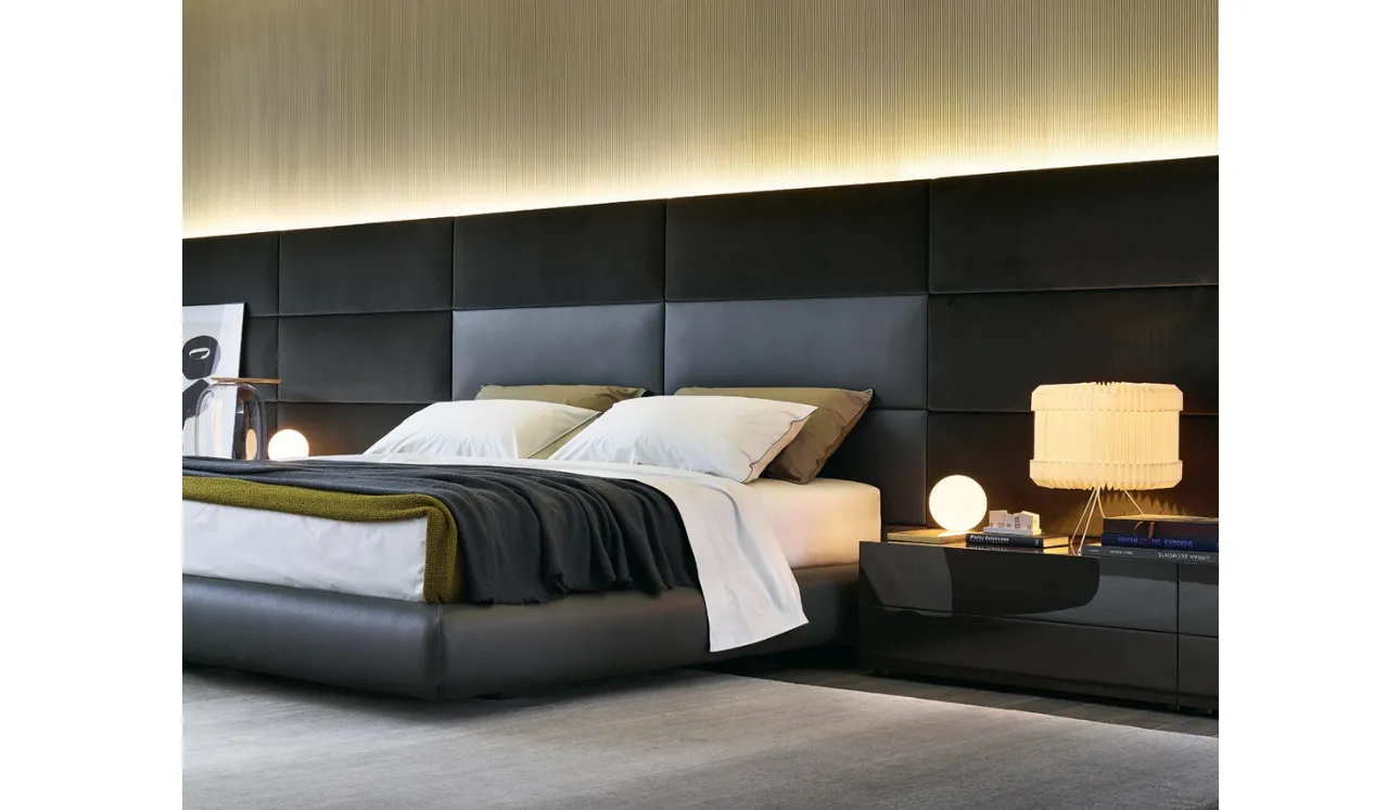 Comodino Dream in laccato lucido di Poliform