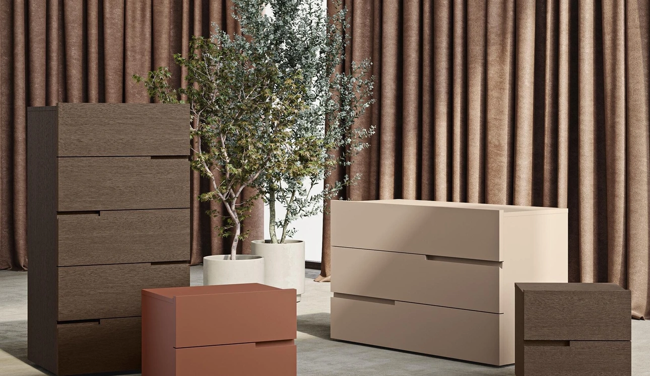 Gruppo Notte Fred in laccato o legno di Morassutti