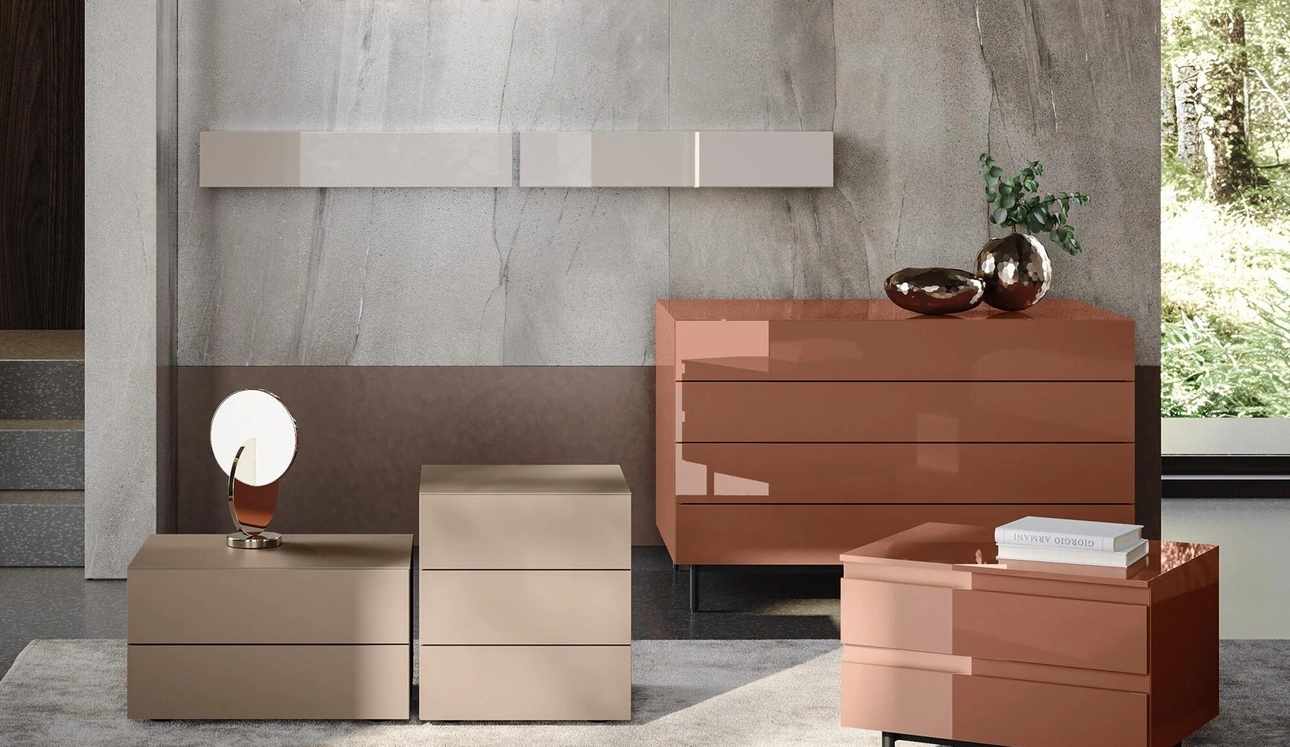 Gruppo Notte Live in laccato opaco e lucido di Morassutti