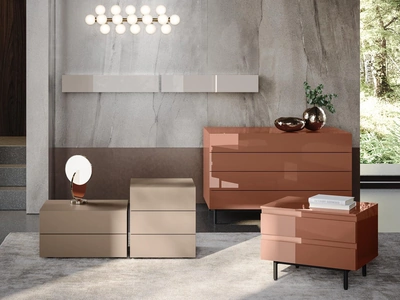 Gruppo Notte Live in laccato opaco e lucido di Morassutti