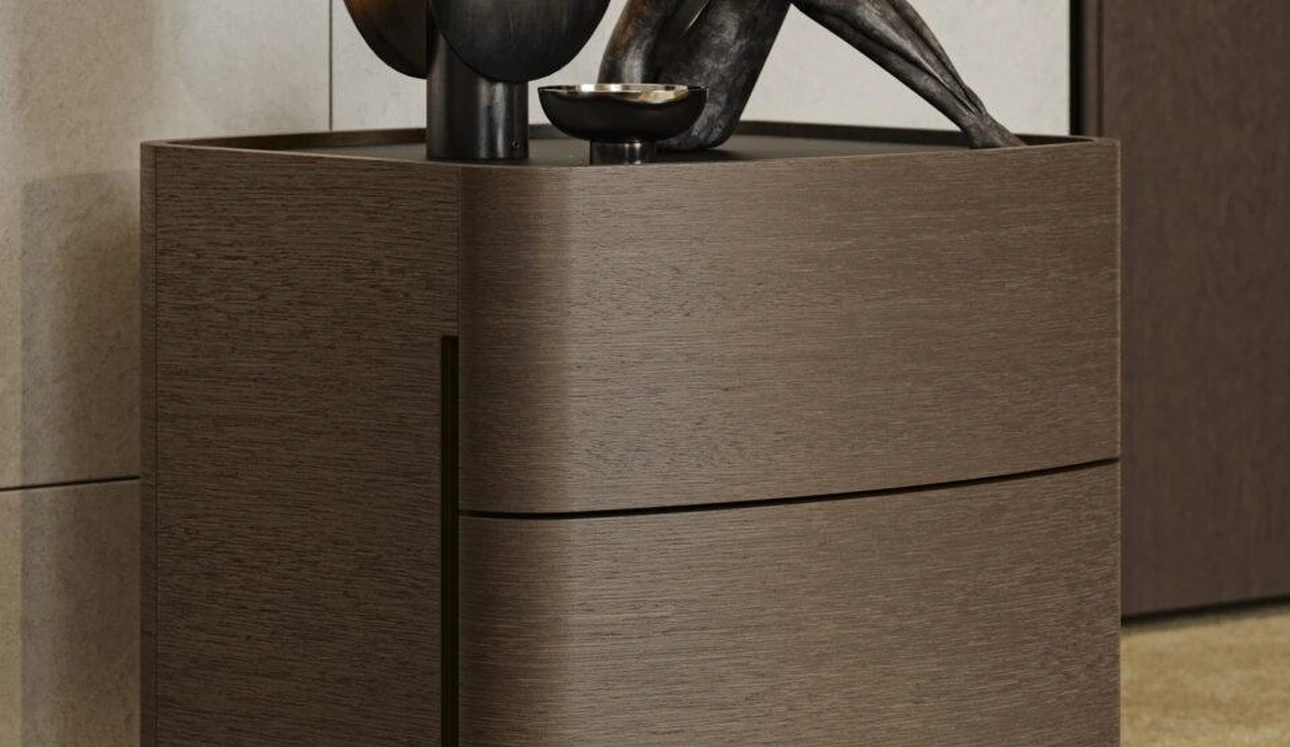 Comodino Oliver in rovere di Morassutti