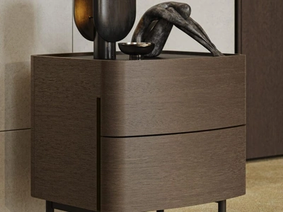 Comodino Oliver in rovere di Morassutti