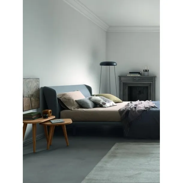 Comodino tavolino in legno di Rovere Avana Stone di Morassutti