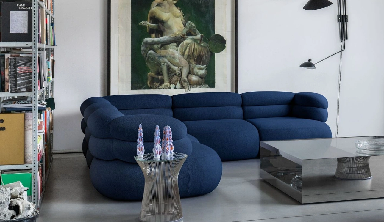 Divano angolare Biboni Sofa Deep di Knoll