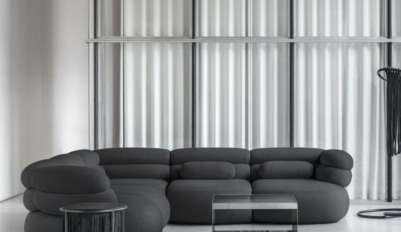 Divano angolare Biboni Sofa Deep di Knoll