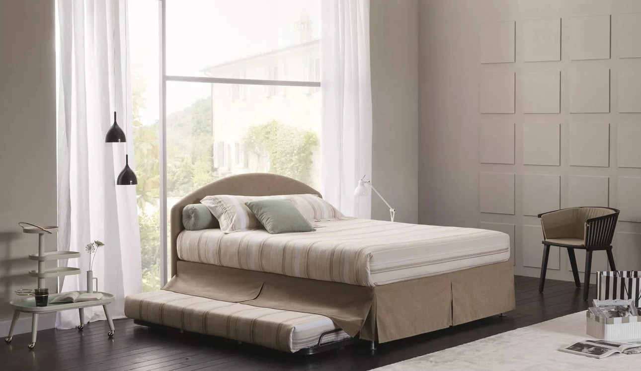 Letto Banner Combi con box contenitore e letto estraibile di Oggioni