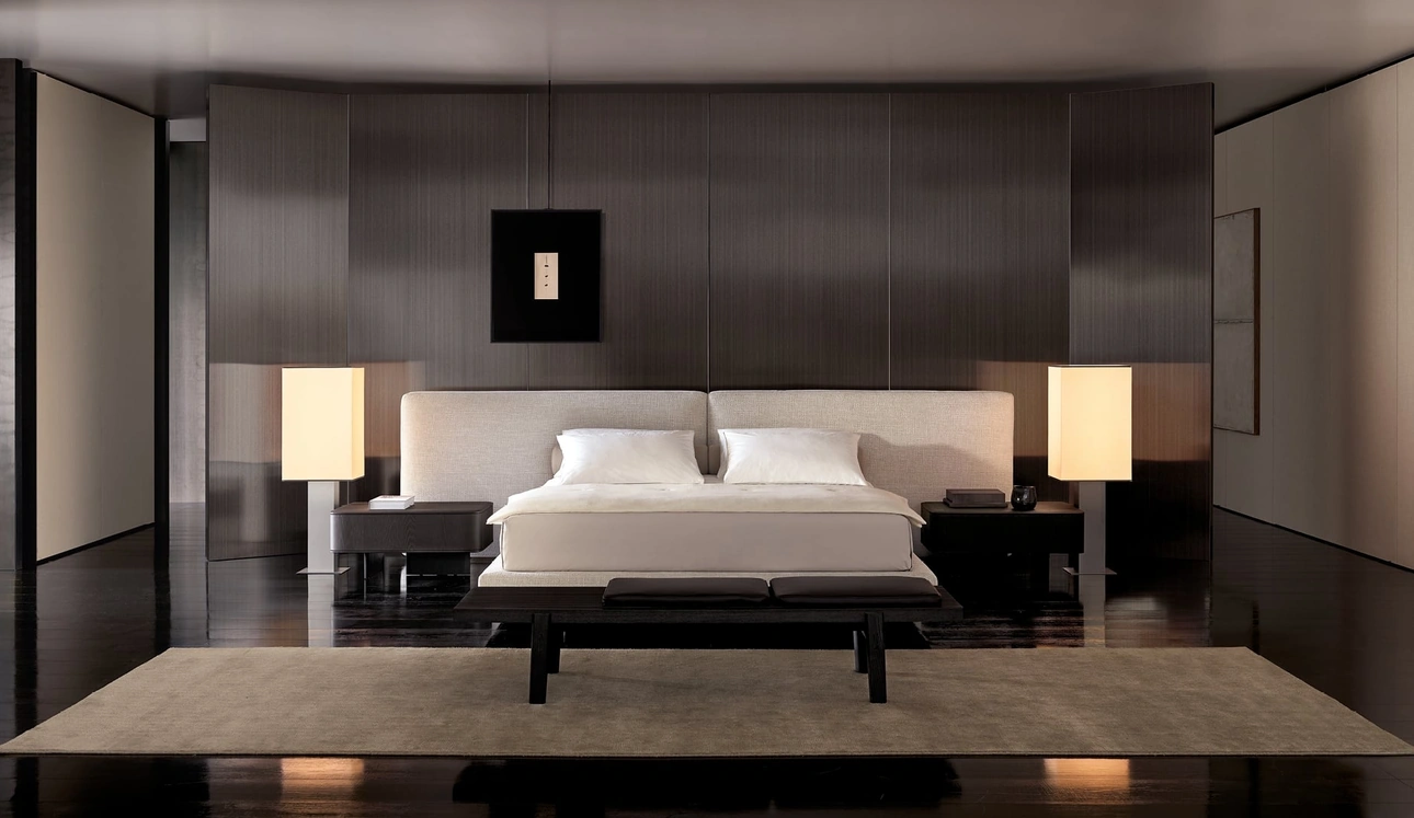 Letto imbottito Brera di Poliform