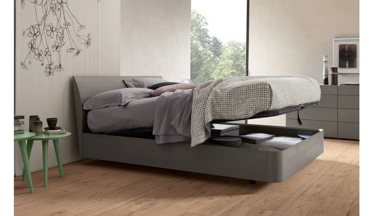 Letto con contenitore Kingda di Morassutti