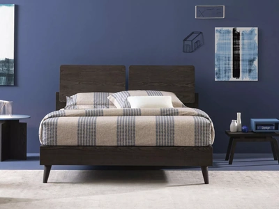 Letto in legno con contenitore Both di Oggioni