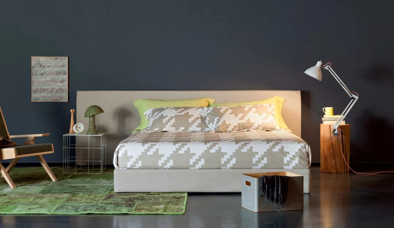 Letto imbottito Kelly Tessile di Oggioni