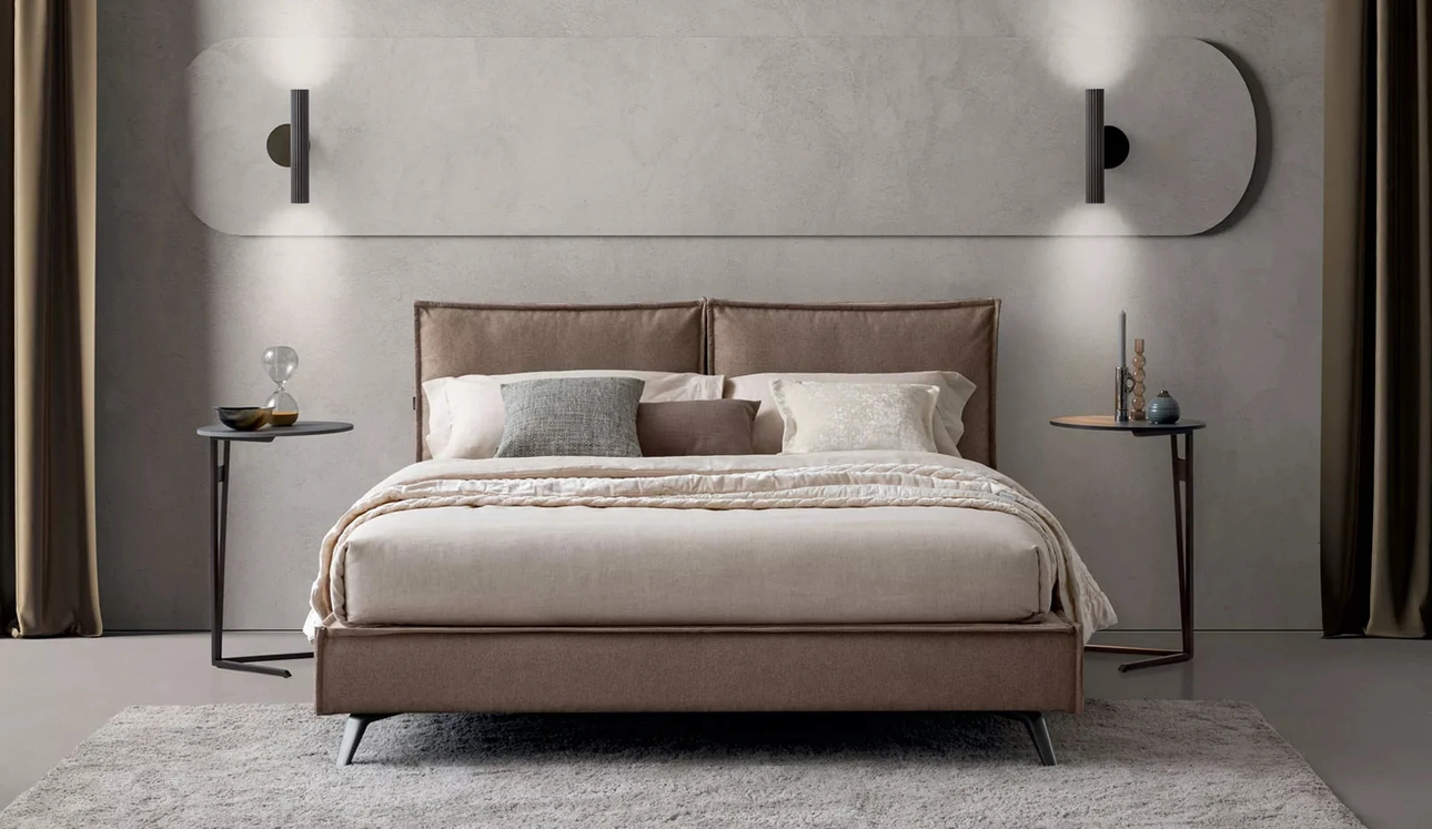 Letto in tessuto Metro di Oggioni