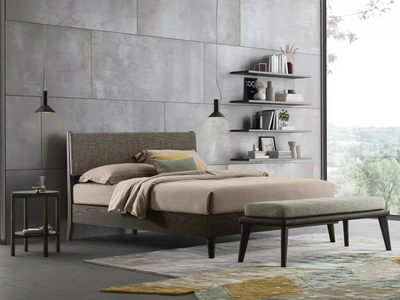 Letto con testiera Orimento di Oggioni