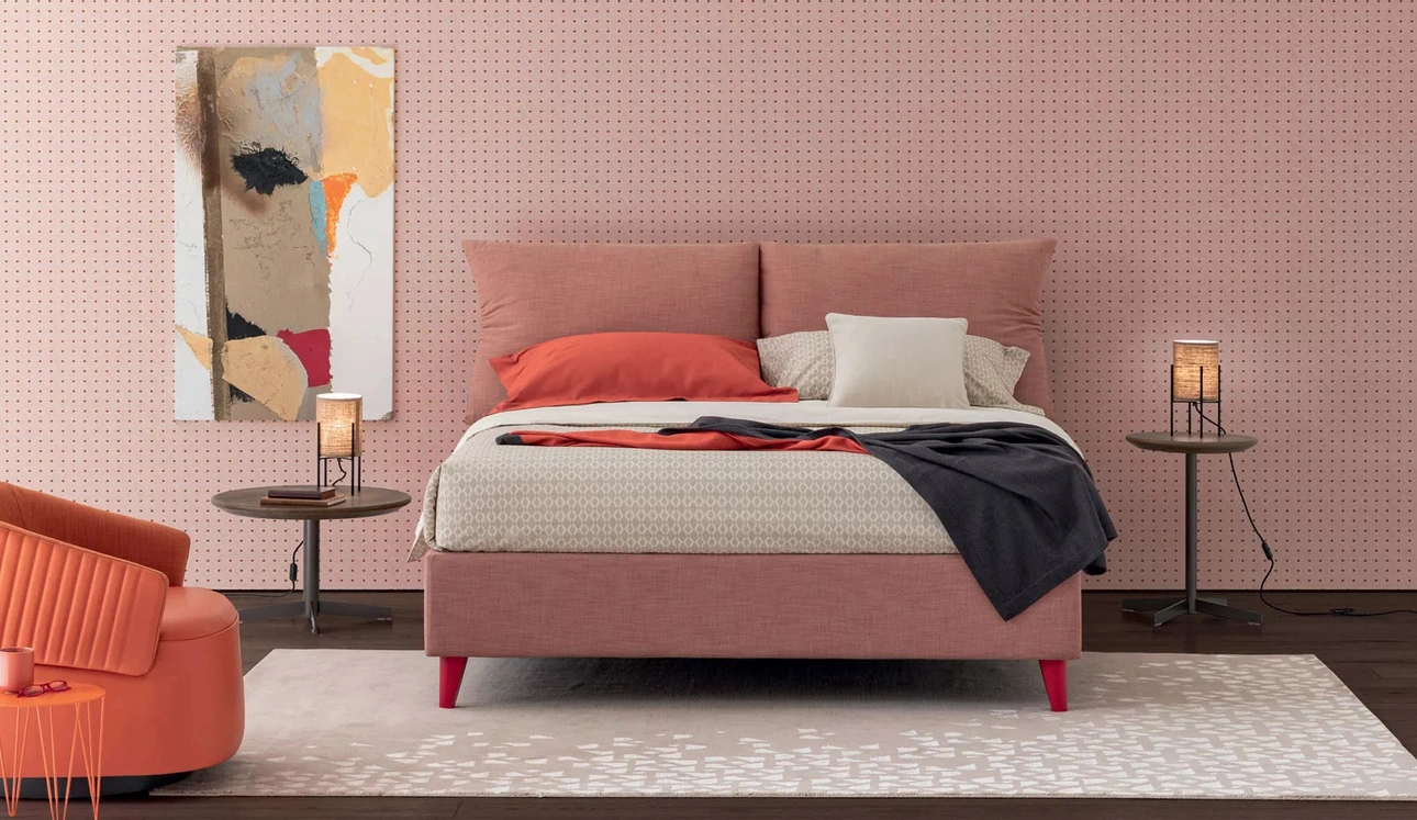 Letto Plissé con contenitore di Oggioni