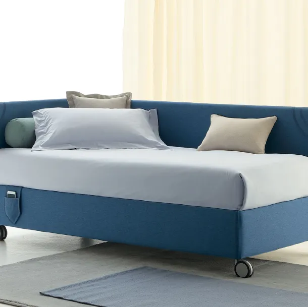 Daybed singolo Golf 219 Jeans Mode in tessuto di Oggioni