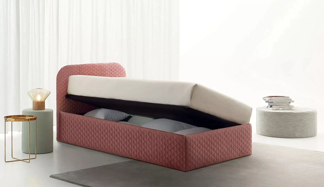 Letto Singolo con contenitore Golf 602A di Oggioni