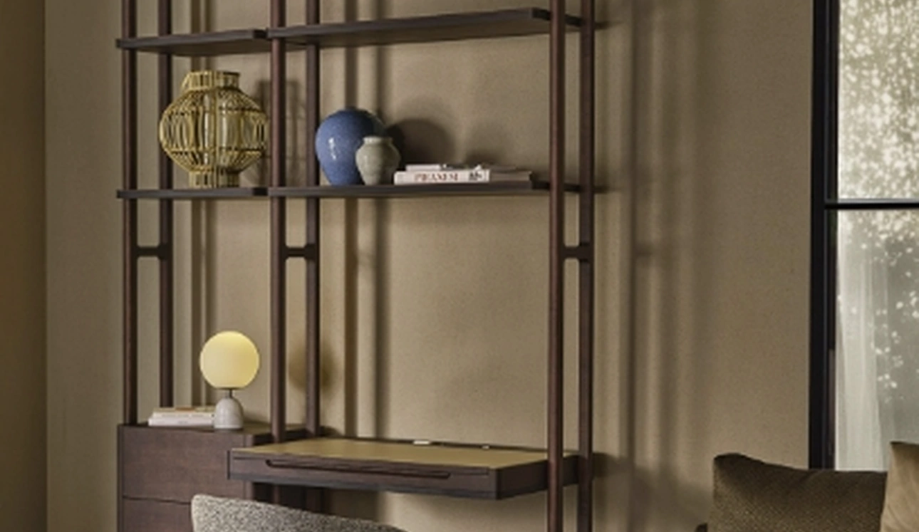 Libreria a muro Aria di Porada