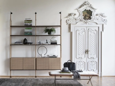 Libreria a muro Aria di Porada