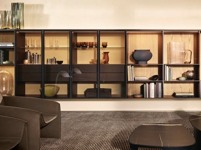 Libreria sospesa Code di Poliform